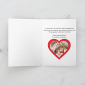 Roze Coquette Bow & Lollipop, Foto Valentijnsdag Kaart (Binnen)