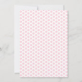Roze Coquette Bow Ribbon Toile de Jouy Baby shower Kaart (Achterkant)