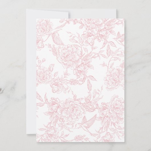 Roze Coquette Bow Sweet 16 Verjaardagsfeest Kaart (Achterkant)