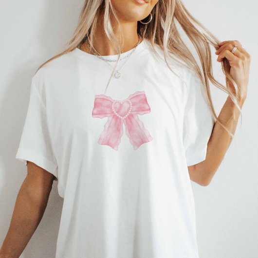 Roze Coquette Bow T-shirt