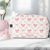 Roze Coquette Bow Toilettasje