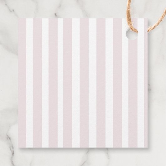 Roze Coquette Bow Verjaardag Bedankjes Labels (Achterkant)