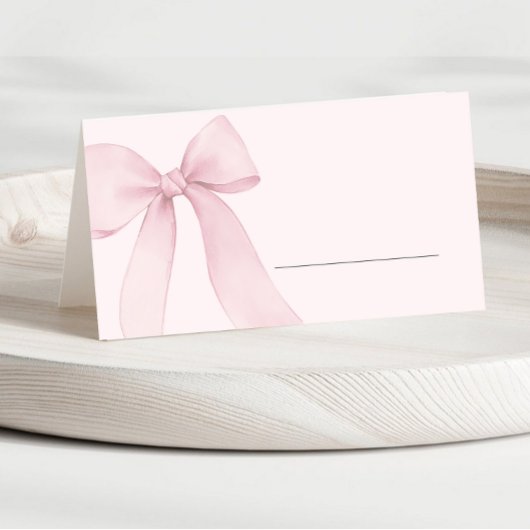 Roze Coquette Bow Vul in Plaatskaartje