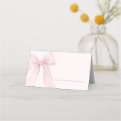 Roze Coquette Bow Vul in Plaatskaartje (Voorkant)