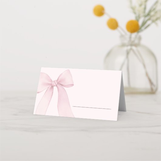 Roze Coquette Bow Vul in Plaatskaartje (Voorkant)