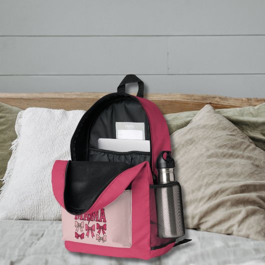 Roze Coquette Bows Mama Luiertas Rugzak