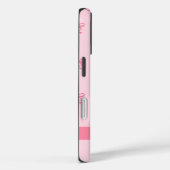 Roze Coquette Bows Moderne gepersonaliseerde naam  Case-Mate iPhone Case (Achterkant / Rechts)