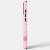 Roze Coquette Bows Moderne gepersonaliseerde naam  Case-Mate iPhone Case (Achterkant / Links)