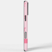 Roze Coquette Bows Moderne gepersonaliseerde naam  Case-Mate iPhone Case (Achterkant / Rechts)