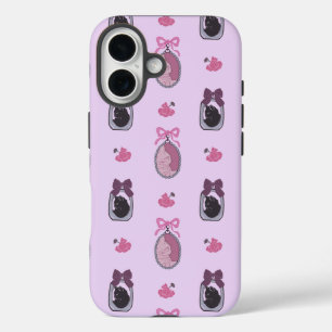 Roze Coquette Cat iPhone 16 hoesje