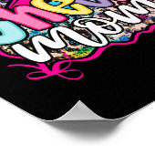 Roze Coquette Cheer Moeder Mama Cheerleading Pom M Poster (Hoek)