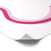 Roze Coquette Cherry Cake Galentines Party Welkom Poster (Hoek)