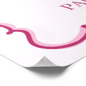 Roze Coquette Cherry Cake Valentijnse partij Welko Poster (Hoek)