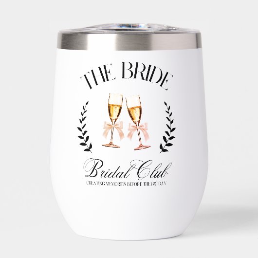 Roze Coquette De Bruid Waterfles (Voorkant)