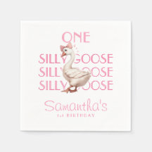 Roze Coquette Een Gekke Goose Girl 1e Verjaardag