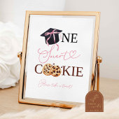 Roze Coquette Eén Slimme Koek Bord Poster