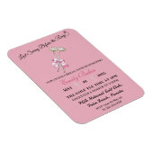 Roze Coquette Golf "Laatste Swing Voor De Ring" Magneet (Rechterzijde)