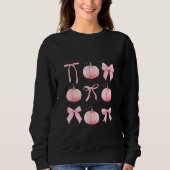 Roze Coquette Halloween pompoenen Trui (Voorkant)