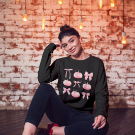 Roze Coquette Halloween pompoenen Trui