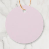 Roze Coquette Handgeschreven Valentijnskaarten Bedankjes Labels (Achterkant)