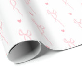 Roze Coquette inpakpapier (Rol Hoek)