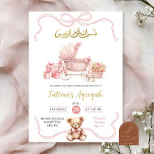 Roze Coquette Kofferbak Islamitisch Meisje Baby Sh