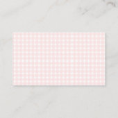 Roze Coquette Lint Display Douche Enclosure Kaart (Achterkant)