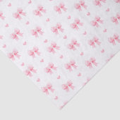 Roze Coquette lint patroon Tissuepapier (Detail)