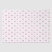 Roze Coquette lint patroon Tissuepapier (Voorkant)