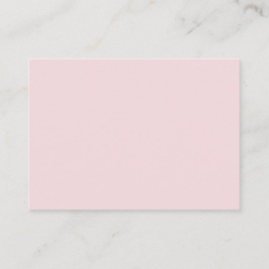 Roze Coquette Luier Raffle Kaart – Elegante Bow Ba (Achterkant)