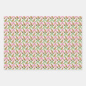 Roze Coquette Luipaard Kerst Inpakpapier Vel (Voorkant 2)