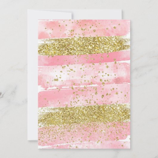 Roze Coquette Mani-Pedi Spa make-up verjaardagsfee Kaart (Achterkant)