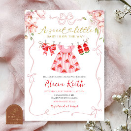 Roze Coquette Meisje Babykleren Watermeloen Baby S Kaart