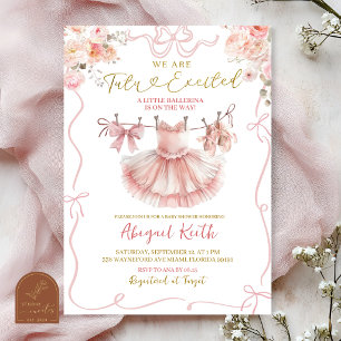 Roze Coquette Meisje Ballet Tutu Opgewonden Baby S Kaart