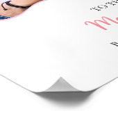 Roze Coquette Nurse Afstuderen Foto Welkom Teken Poster (Hoek)