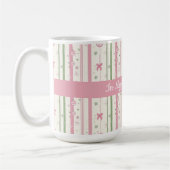 Roze Coquette Oma Tijdperk Koffiemok (Links)
