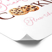 Roze Coquette One Smart Cookie Sign Poster (Hoek)