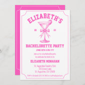 Roze Coquette Retro Country Club Bachelorette Kaart (Voorkant / Achterkant)