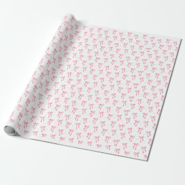 Roze Coquette Ribbon Wrapping Paper Cadeaupapier