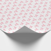 Roze Coquette Ribbon Wrapping Paper Cadeaupapier (Hoek)