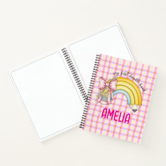 Roze Coquette School Potlood Spiraal Schetsboek Notitieboek