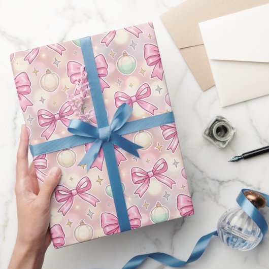 Roze Coquette Snoepstok Cadeaupapier (Geschenken)