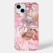 Roze Coquette Stickers Case-Mate iPhone Case (Achterkant)
