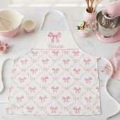 Roze Coquette Strik Apron Schort