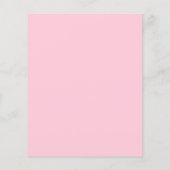 Roze Coquette Strik Baby Bingo Shower Spel (Achterkant)