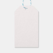 Roze Coquette Strik Baby Shower Cadeaulabel (Achterkant)