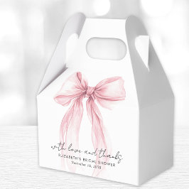 Roze Coquette Strik Bruiloft Feest Bedankt Bedankdoosjes