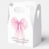 Roze Coquette Strik Bruiloft Feest Bedankt Bedankdoosjes (Geopend)