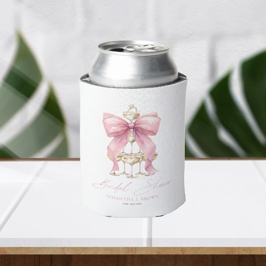 Roze Coquette Strik Bruiloft Feest Blikjeskoeler