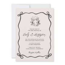 Roze Coquette Strik Bruiloft